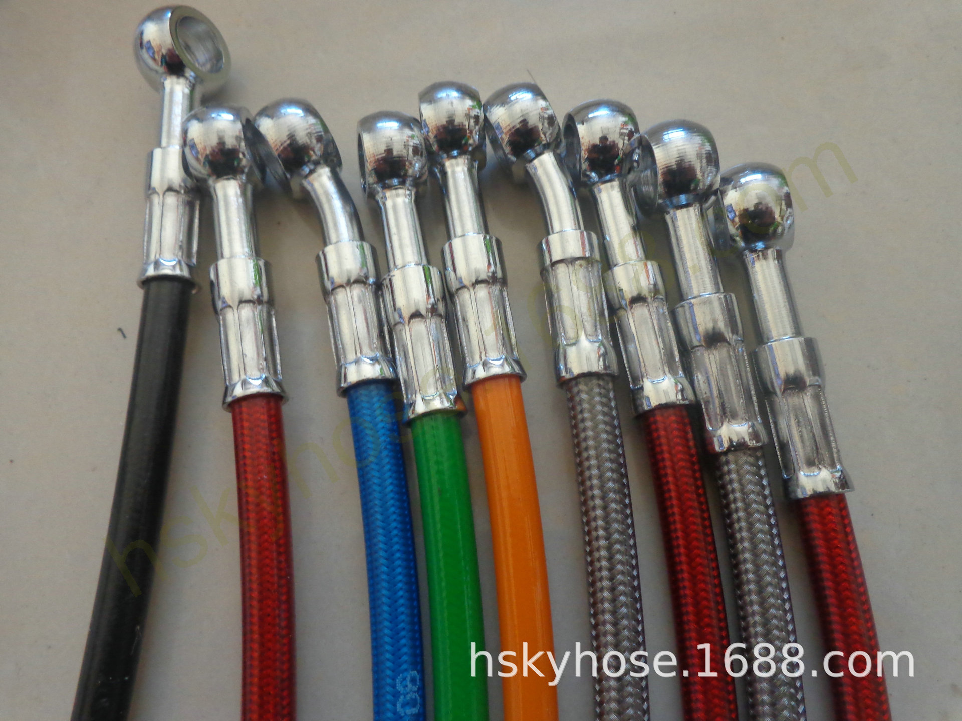 An3 Stainless Steel Connector Brake Oil Pipe 3.2*7.5mm Colored Steel Hose Motorcycle Modification Universal High-Pressure Oil