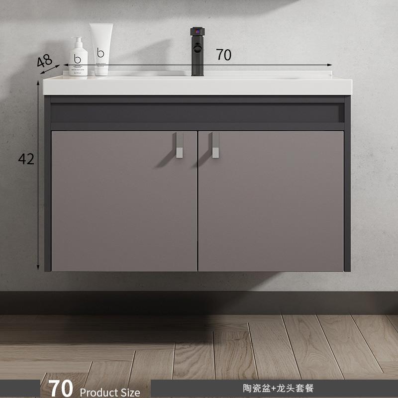 70cm lavabo de cerámica + grifo traje