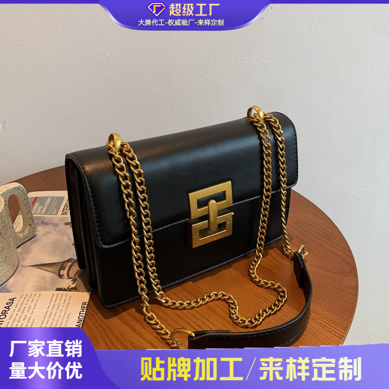 跨境女士包包2025新款潮高级感时尚秋季百搭单肩斜挎包爆款小方包