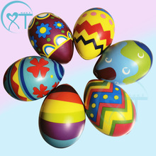 复活节彩蛋儿童创意玩具pu发泡中弹慢回弹鸡蛋装饰跨境热销大鸡蛋