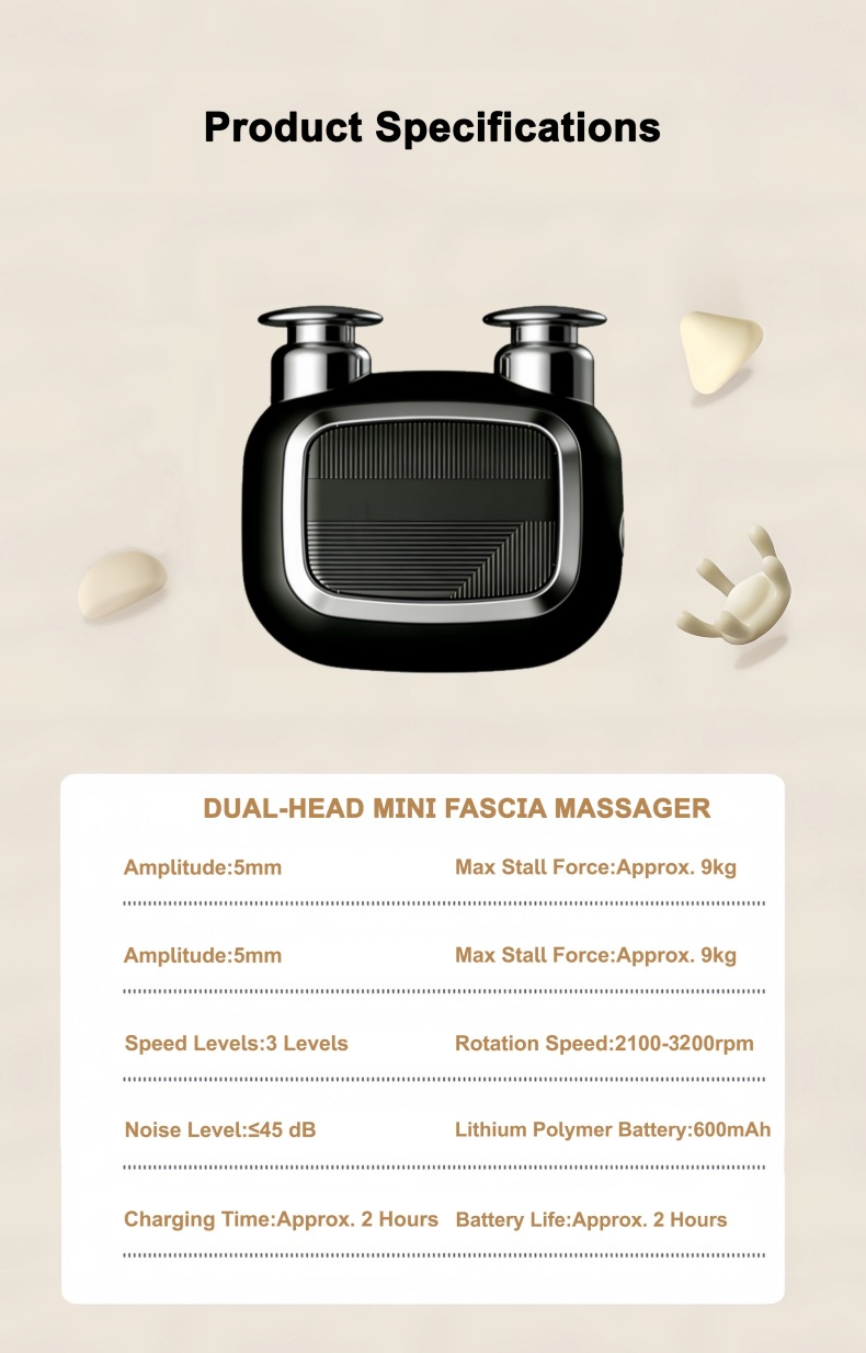 Pistolet de massage portable mini appareil pour nuque et dos_voghion.com