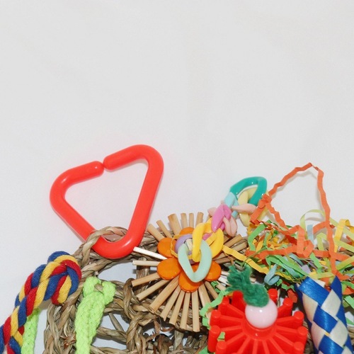 Parrot toy climbing weaving creative rectangular woven mat hammock crawling mat parrot climbing net toy bird toy