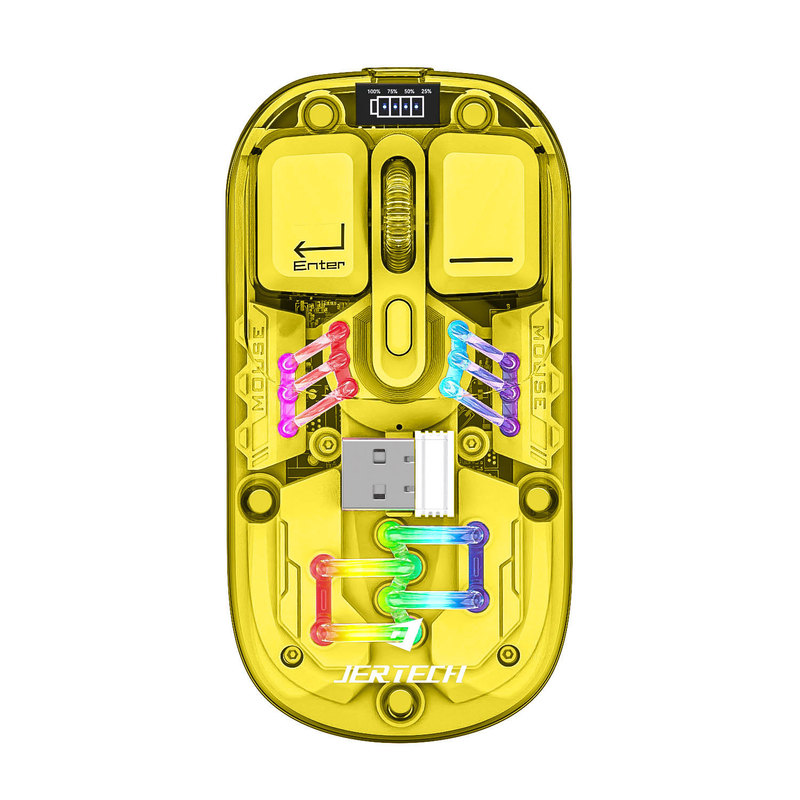 ワイヤレスbluetooth透明マウス磁気吸引デュアルモード充電Type C女子オフィスRGB発光クロスボーダー新製品|undefined