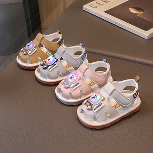 A baby Korean breathable sandals spring and summer girls cartoon 0-2 years old boy called toddler shoes wholesale 1