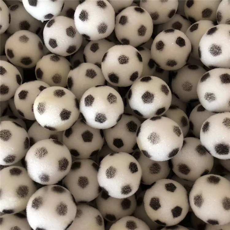 4公分世界杯喷漆足球过滤棉圆球 泡绵玩具球 印刷海绵饰品小挂件