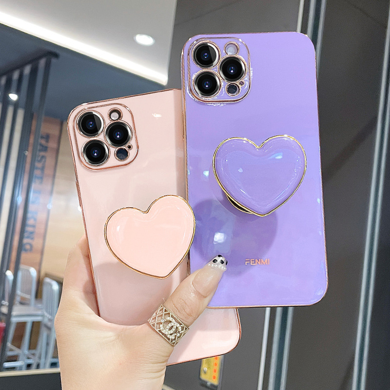 Applicable to iphone12 mobile phone shell straight edge electroplated Apple 13 silicone soft shell 13promax all-inclusive protective cover