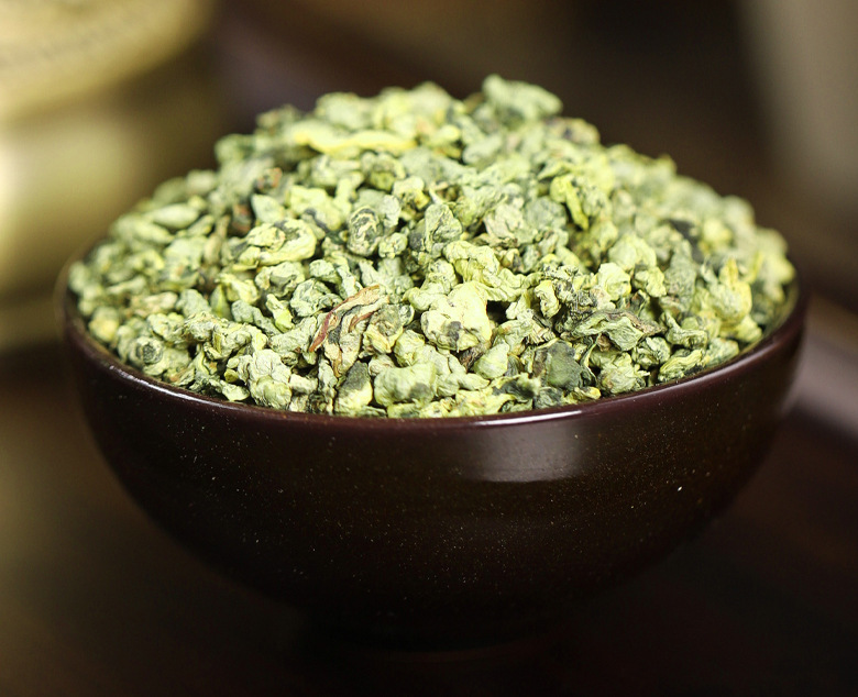 Three Leaf Herbal Tea Blend He Ye Sang Ye Zhu Ye Lotus Mulberry Lophatherum Leaves 30g Jar quality and texture