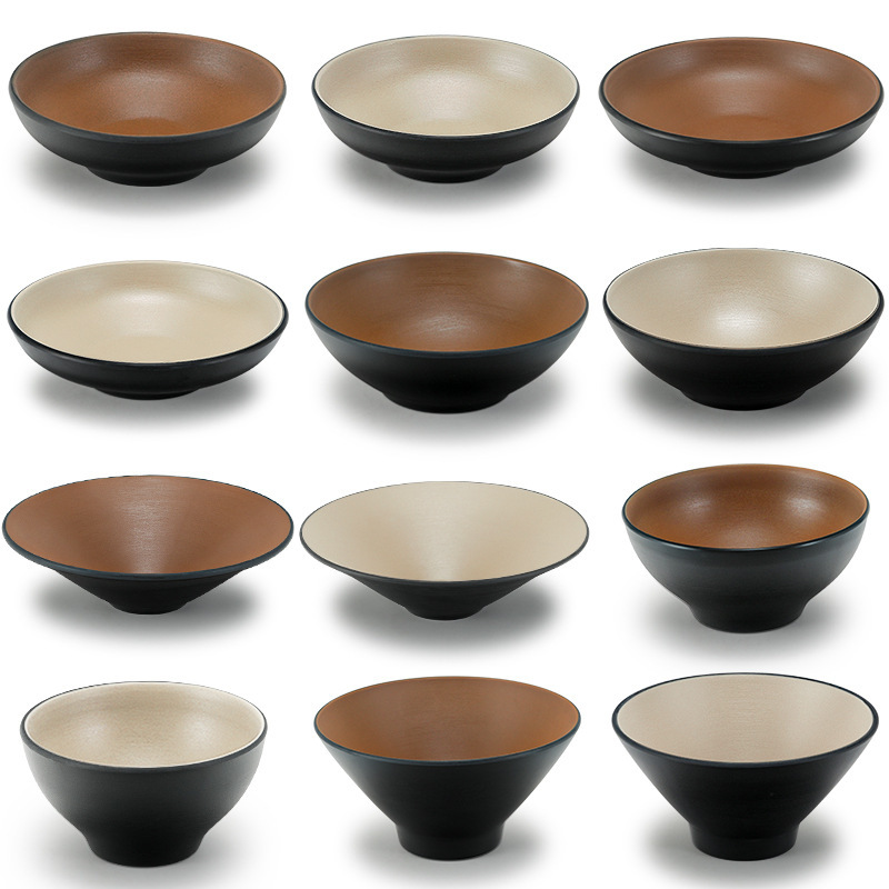 Melamine Coarse Pottery Bowl Noodle Restaurant Special Snail Noodle Bowl Bamboo Hat Bowl Soup Bowl Japanese Imitation Porcelain Commercial Plastic Tableware Melamine Coarse Pottery Bowl Noodle Restaurant Special Snail Noodle Bowl Bamboo Hat Bowl Soup Bowl Japanese Imitation Porcelain Commercial Plastic Tableware