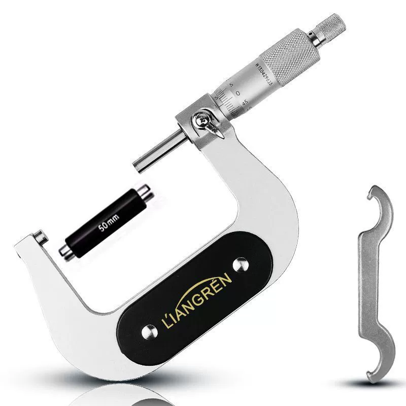 0-25mm50-75mm spiral micrometer mechanical micrometer upper measuring blade high-precision outer diameter micrometer caliper