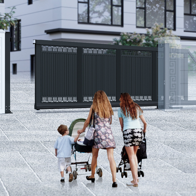 Remote-Controlled Electric Sliding Gate for Villa Courtyards, Outdoor Areas, Factories, Schools, Steel Trackless Electric Gate