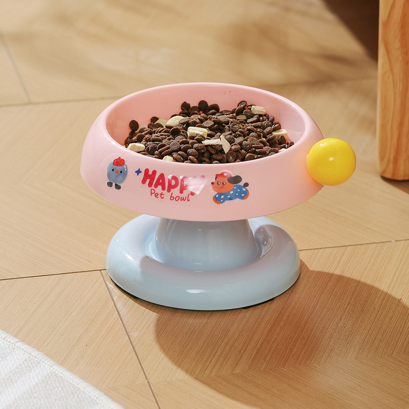 猫ボウル、キャットフードボウル、キャットライスボウル、フードボウル、ドリンクボウル、ステンレス製ドッグボウル、転倒しにくい、頸椎を保護するペットボウル|undefined