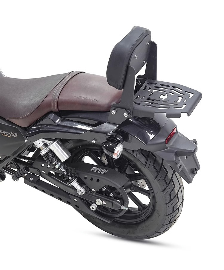 Muscle car Wolf applicable to Qianjiang flash 150 backrest tail shelf rear tail frame tail wing multifunctional folding backrest modification
