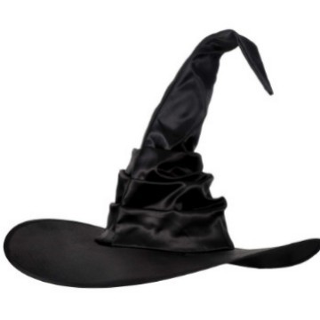 new halloween pleated witch hat party wizard‘s hat black oxford cloth witch hat makeup props