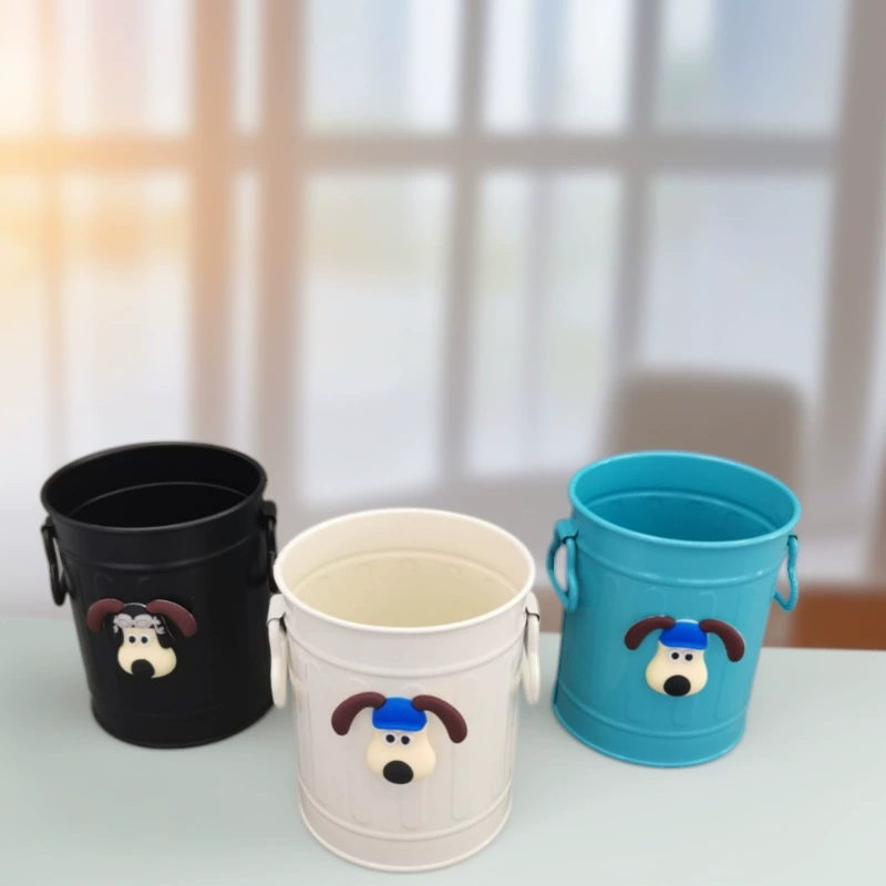 Оцинкованное железо столешница из чугуна ведра ведра для ручки Рождественский макияж для хранения ведра для домашнего суккулентного цветочного горшка