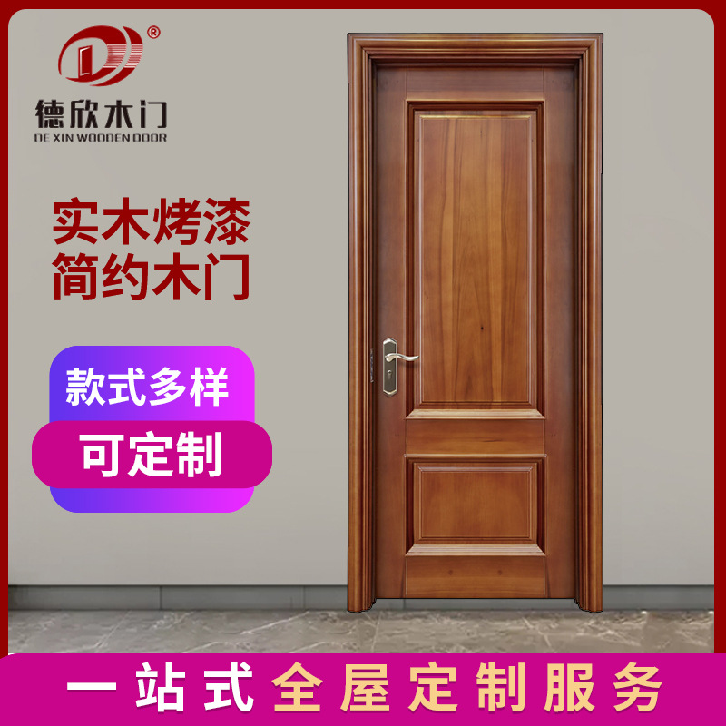 简约开放漆门实木复合门室内门原木门烤漆门厂家供应中欧式可设计