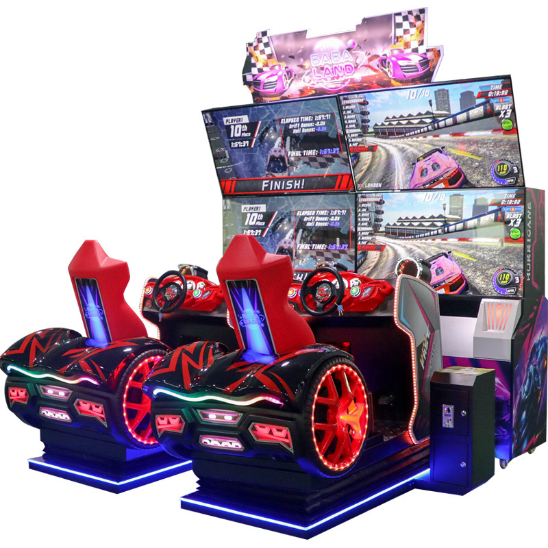 大型アーケードゲームセンター コイン式デュアルスクリーンバイクレーシングゲーム機 アーケード遊園地アミューズメント機器メーカー|undefined