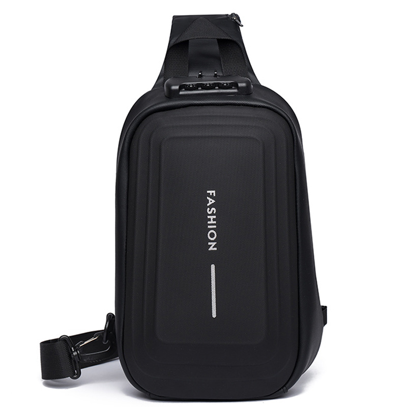 2024 nuevo bolso de pecho de hombre con bloqueo de contraseña antirrobo, mochila deportiva de ocio, bolso de mensajero de hombro, bolso de motocicleta al por mayor