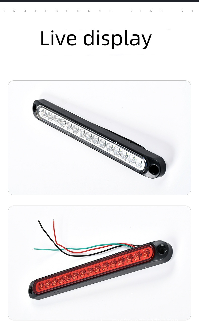 15Led High-Mounted Brake Tail Light 12V24V Car Trailer Tail Light Led Truck Tail Light Truck X20
