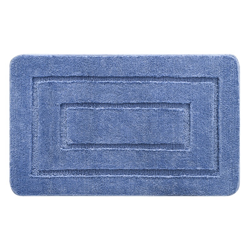 Alfombra de piso de baño en forma de fondo de microfibra transfronteriza baño Baño antideslizante baño color sólido alfombra absorbente alfombra de baño