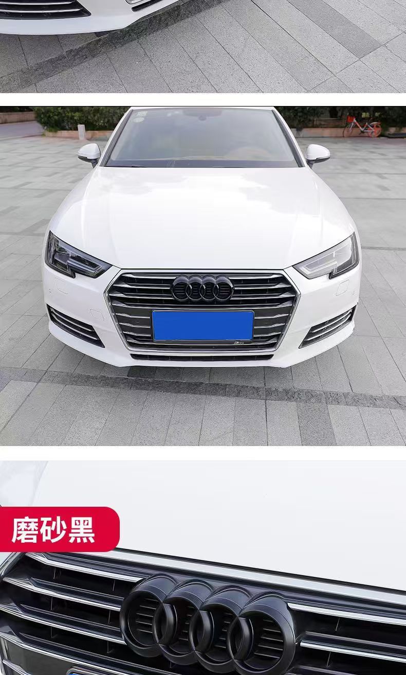 Applicable to Audi four-ring standard Q3Q5 net standard A5A6A4L modification RS3 front standard rear tail standard Audi front and rear car logo