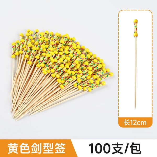 [Yellow sword-shaped sign] 12cm-100 pieces