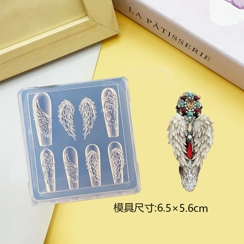 国境を越えて人気の高いネイルアート金型漫画動物ベアー蝶ネクタイ花束DIY立体浮き彫りネイルモデル|undefined