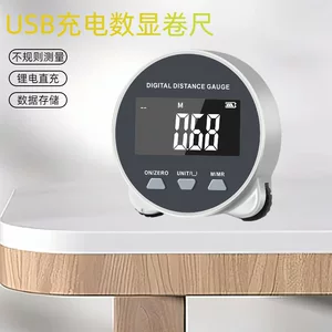 跨境数显滚动卷尺尺不规则面测距仪便携式多功能高精度刻度公英制