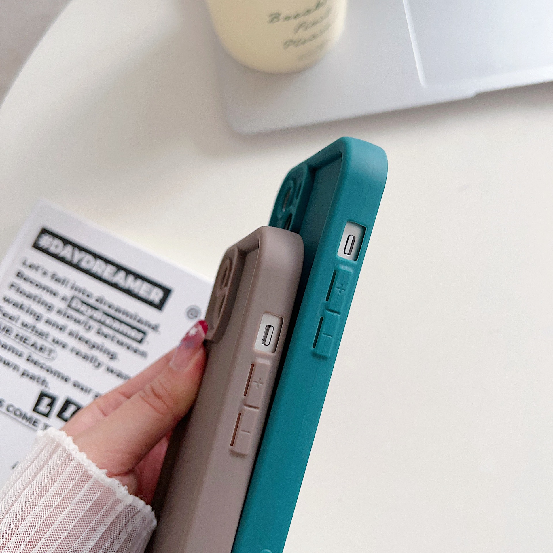 Coque de protection 3c compatible avec le nouveau modèle Diamond Sand, en TPU uni, pour téléphone 14 pouces et 15 pouces._voghion.com