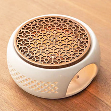 轻奢高档暖温茶炉花茶壶蜡烛煮茶炉陶瓷底座加热炉保温明火煮茶器