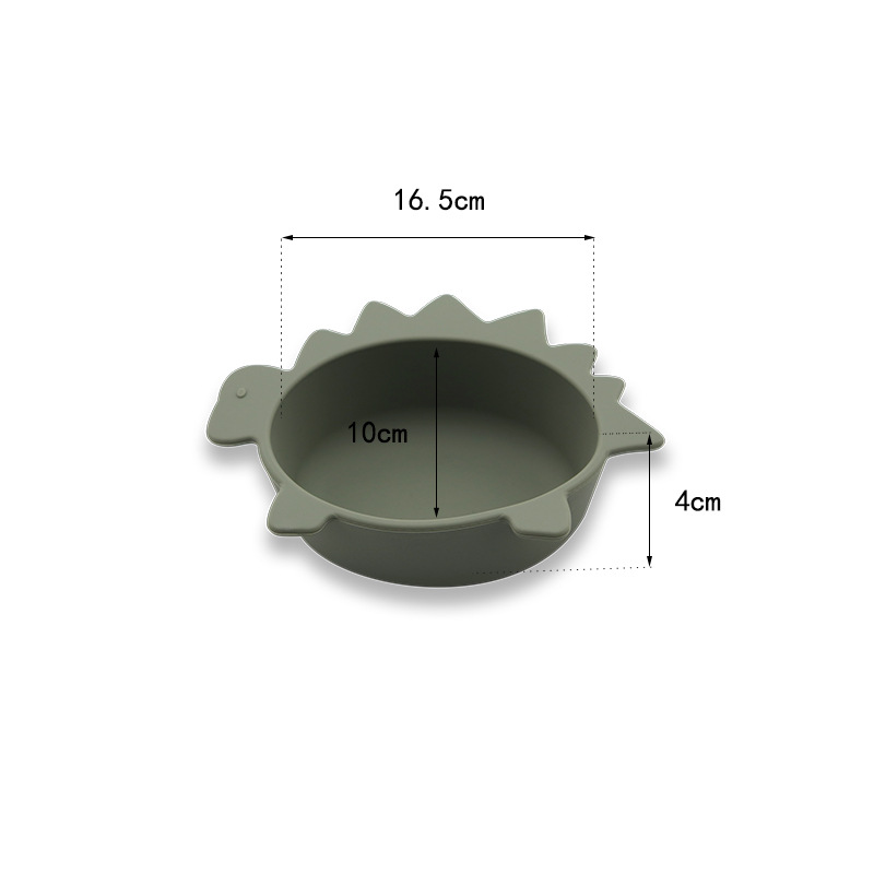 공룡 그릇-녹색