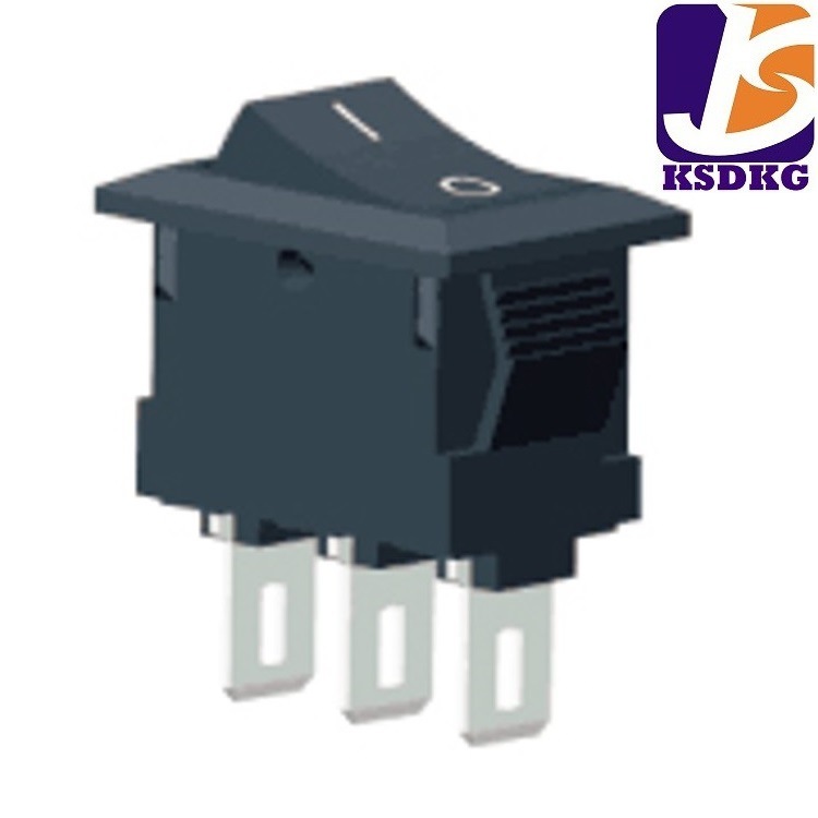 大电流船型开关2档 暖风机电源船型开关 大功率翘板电源开关3脚