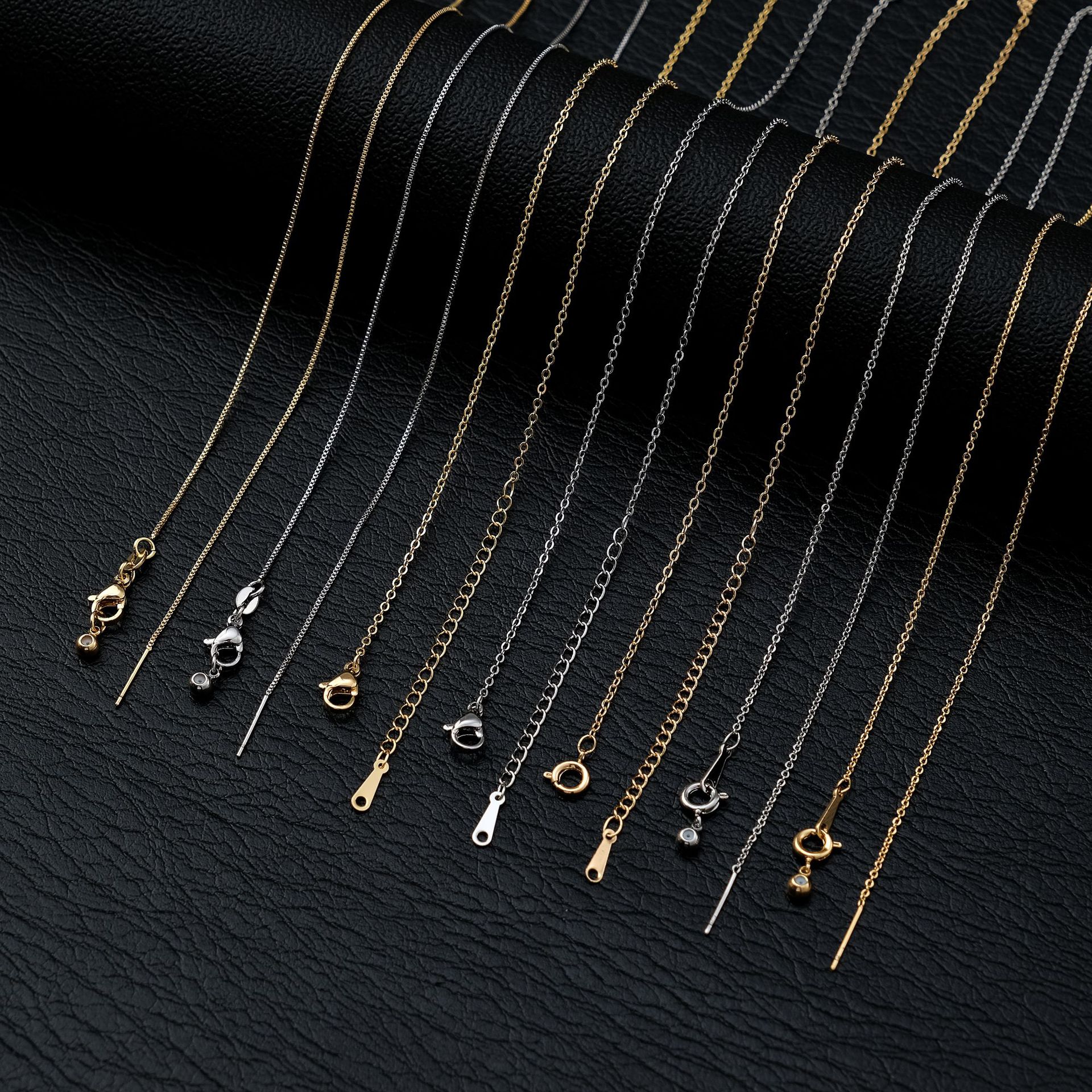 240g Weight Chain Jewelry Making Type Chain Necklace Classification cable chain, box chain Chain Type 1 Piece Quantity Copper Material Geometric Pattern All Seasons Season Plating Design Simple Style Style 1 Piece Copper Cable Chain Box Chain Chain Necklace Chain Simple Style Geometric 无