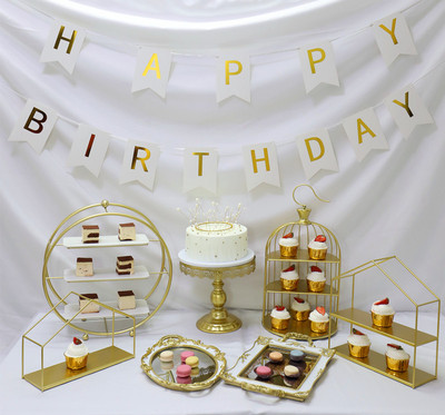 Decoración DE LA MESA de postre soporte de exhibición traje bandeja de pastelería comida fría té descanso Mesa pastel estante tarde té merienda stand image 19
