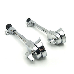 Jazz drum set with parts, drum legs, iron electroplating, silver base drum, floor drum, metal stand, leg tips, 2 sets