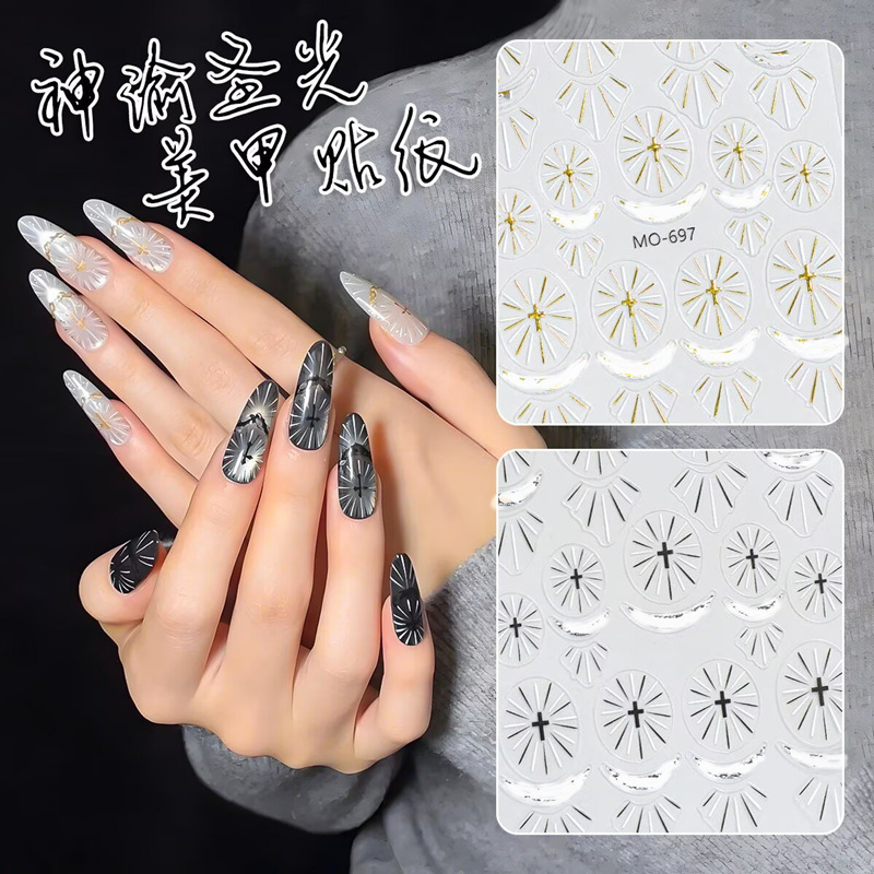 Halloween Cute Ghost New 3D Spider Pumpkin Nail Art Spider Journal DIY Nail Art Cartoon Stickers