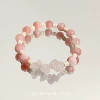 Fuchsia beaded bracelet