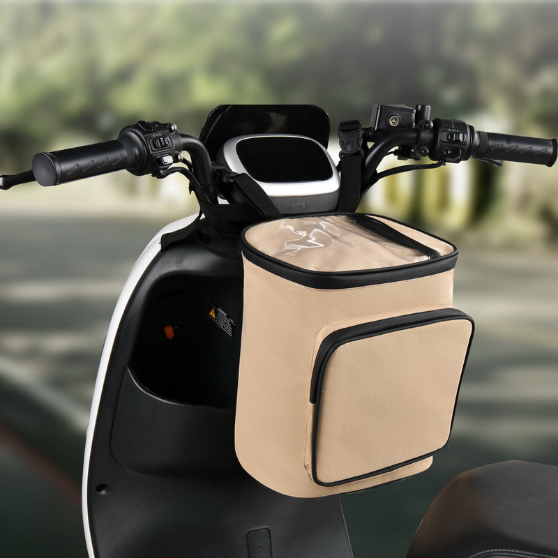 대형 배터리 자동차 전면 수납 가방 옥스포드 천-베이지