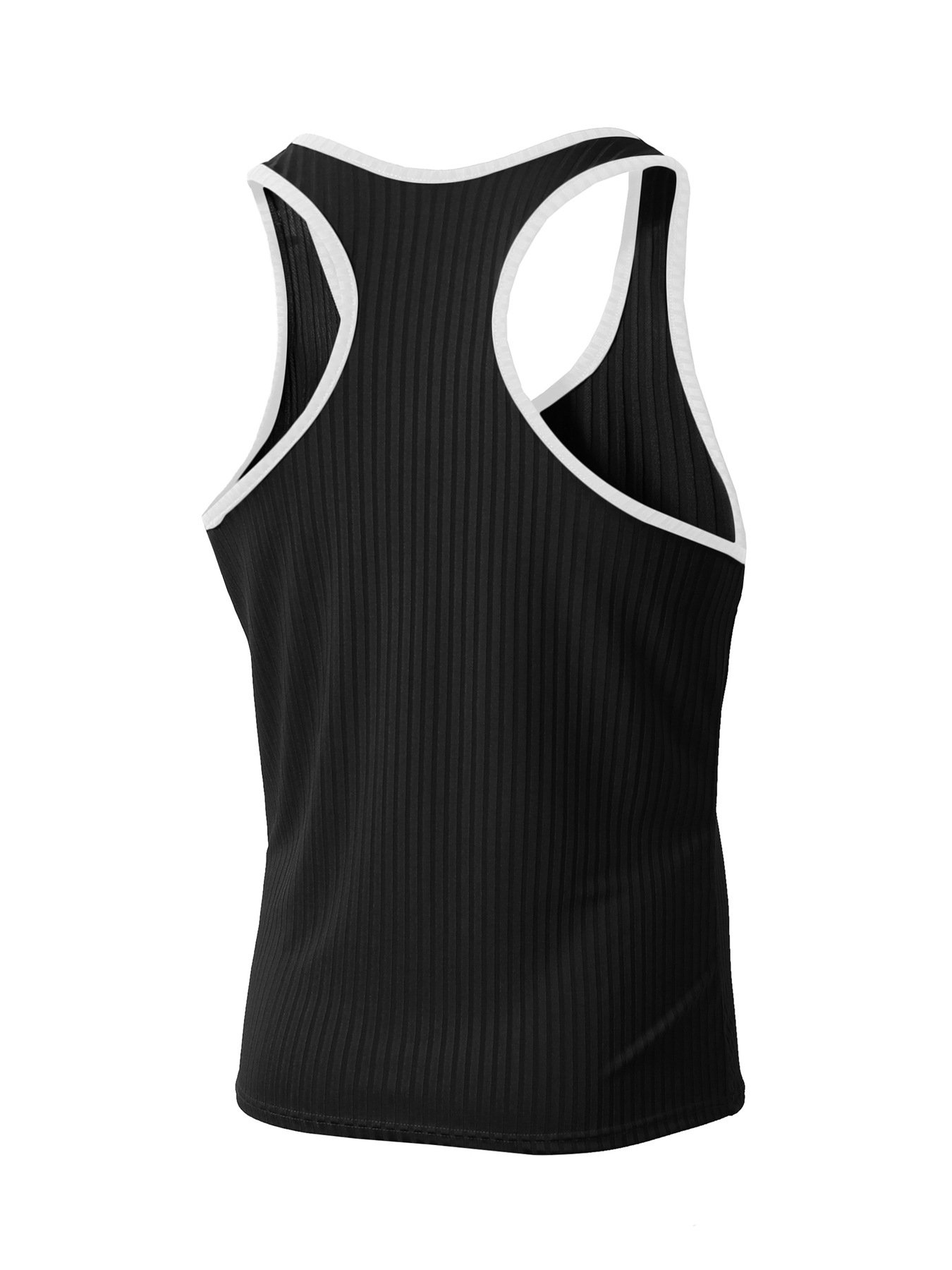 Men's Solid Color Simple Style U Neck Sleeveless Regular Fit Men's Tops display picture 9