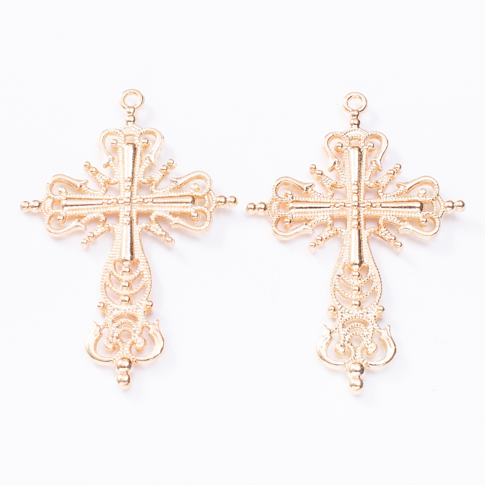 10g Weight Pendant Jewelry Making Type DIY Jewelry Accessories Classification 1 Piece Quantity Alloy, Zinc Material Cross, Solid Color Pattern Plating Design Retro Style 1 Piece Alloy Zinc Cross Solid Color Pendant DIY Jewelry Accessories 4