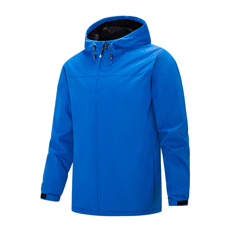 Otoño y invierno engrosado traje de asalto pareja hombre deportivo al aire libre ocio encapuchado abrigo de moda estereoscópio abrigo de montaña hombre abrigo