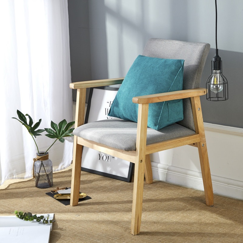 Bedside soft cushion backrest, sofa lumbar support, triangular backrest cushion, office waist support pillow, plush pillow