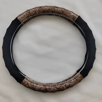 Wear-Resistant, Suitable for All Seasons, Simple – Steering wheel cover - beige-38cm