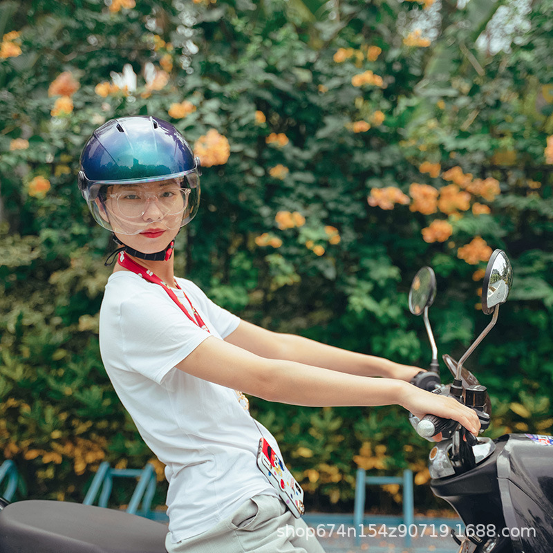 PROMEND casco de equitación ventilación transpirable ciudad ocio coche eléctrico casco batería coche protección solar seguridad