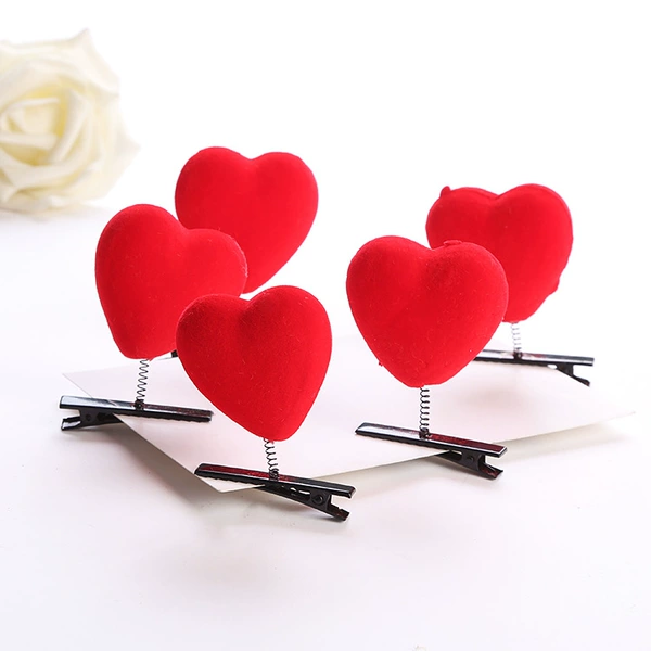 1 love flocked hairpin