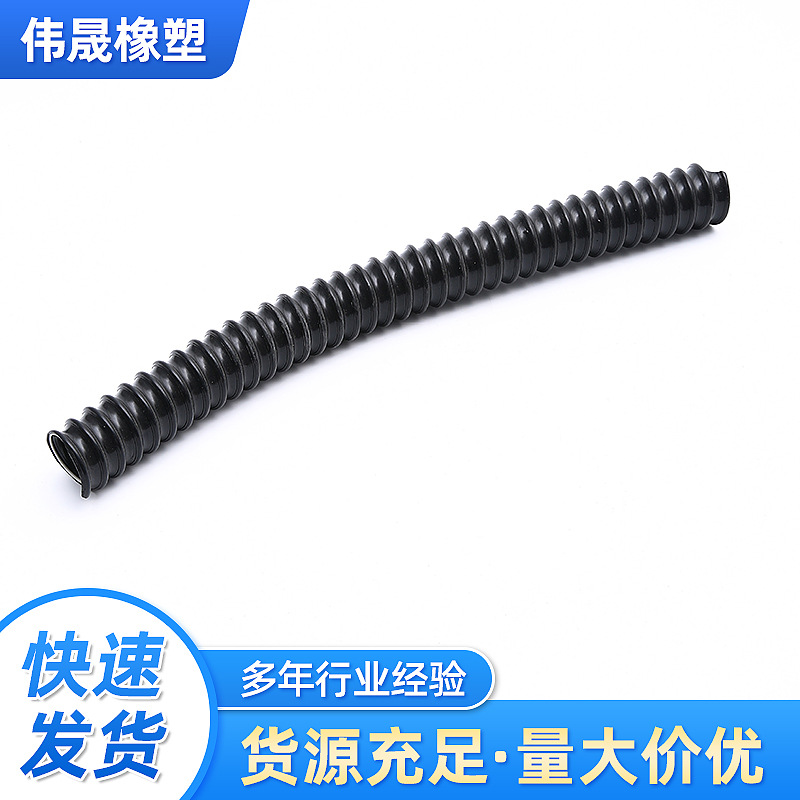 PVC钢丝缠绕管墙面打磨机吸尘管螺旋增强抽油排水塑料管厂家批发