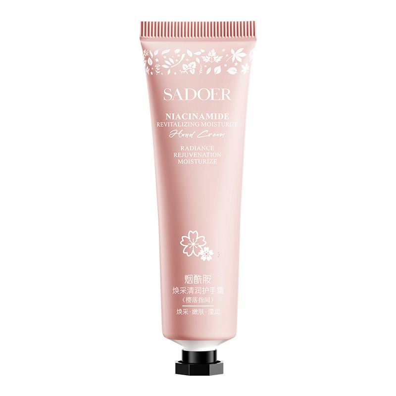 SADOER nicotinamida crema de manos humectante anti-agrietamiento crema de manos para el cuidado de la piel de otoño y invierno, pequeña rama de alto valor al por mayor