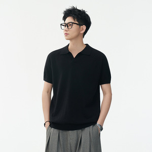 ZF8109-MM 潮牌海鸥领针织短袖T恤简约时尚cleanfit透气上衣，男装针织衫/毛衣，星座614