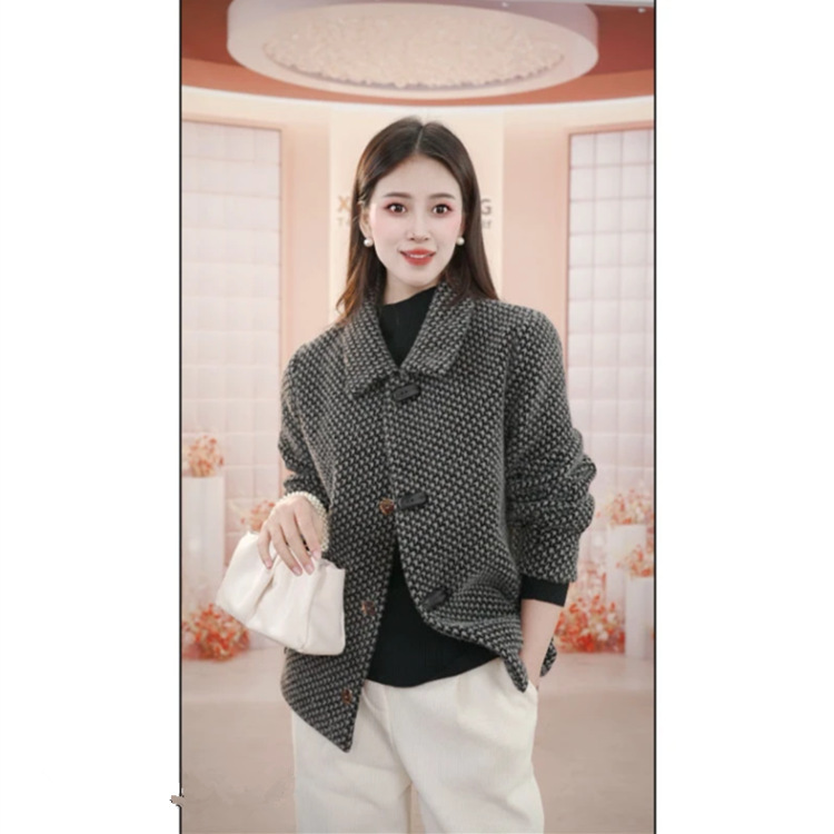一件代发早秋新款小香风外套女2025时尚洋气宽松显瘦百搭气质上衣|undefined