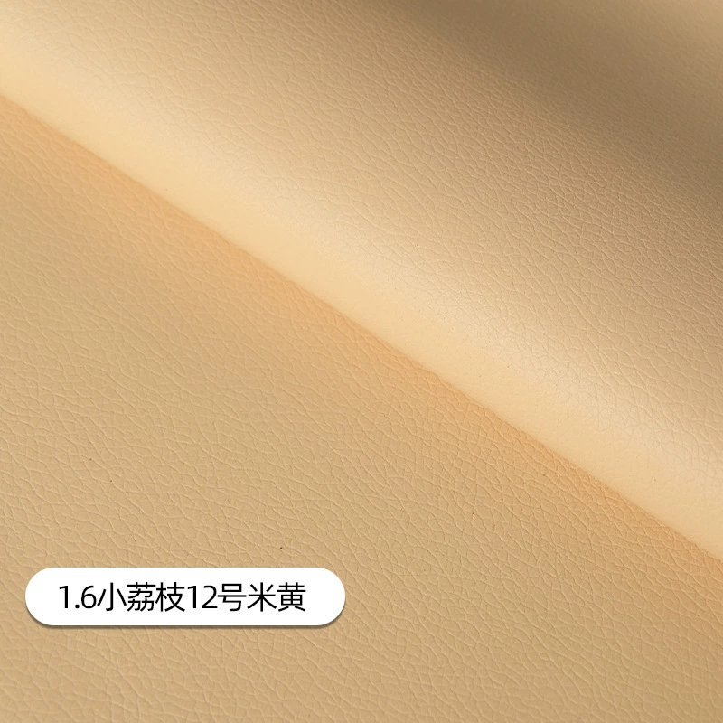 Litchi pattern leather surface 1.6 width small pebble pattern artificial leather self-adhesive sofa repair subsidy refurbished leather material