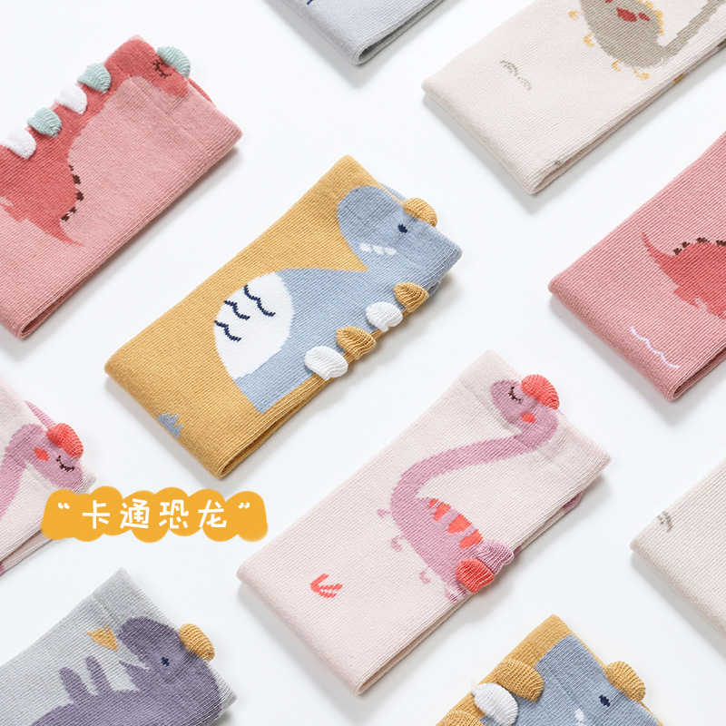 Calcetines largos tridimensionales del bebé de los niños del bebé del estilo coreano popular del no-talón sobre-la-rodilla Calcetines